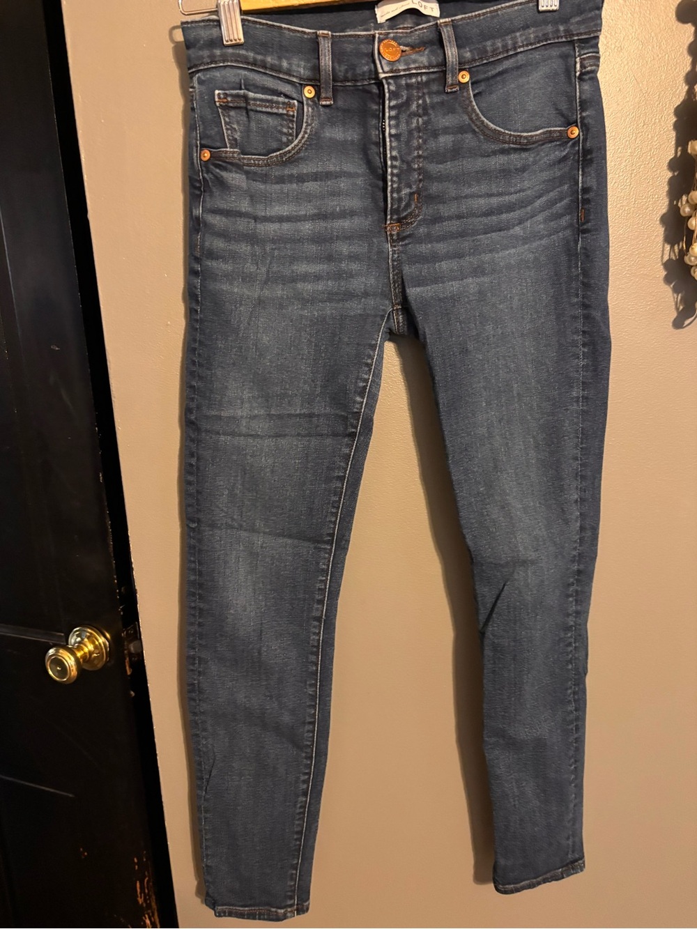 LOFT Dark Blue Skinny Jeans